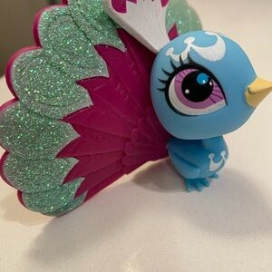 LPS Peacock Littlest Pet Shop Sparkle Glitter Peacock